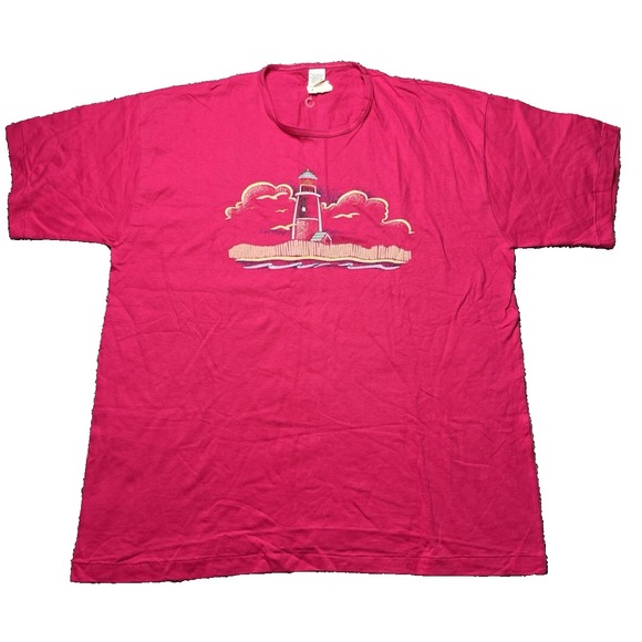 Other - Men's Pink Lighthouse Graphic Tee